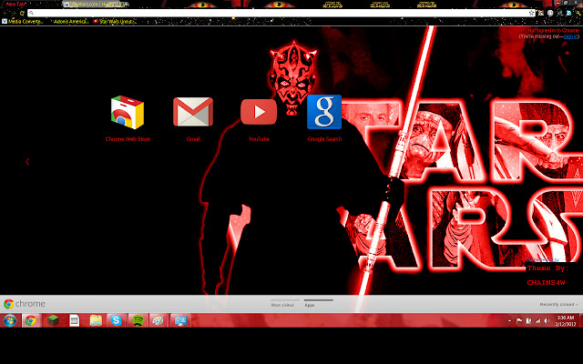 Star Wars Darth Maul Theme  from Chrome web store to be run with OffiDocs Chromium online