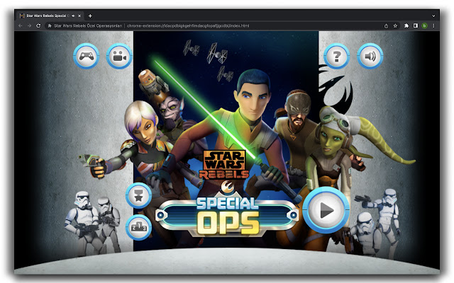 Le jeu de tir spécial Star Wars Rebels de la boutique en ligne Chrome doit être exécuté avec OffiDocs Chromium en ligne