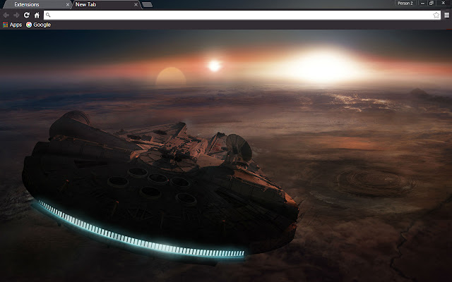 Star Wars VII: Millennium Falcon Sunset  from Chrome web store to be run with OffiDocs Chromium online