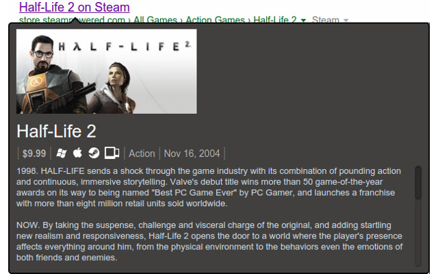 Steam Hover  from Chrome web store to be run with OffiDocs Chromium online