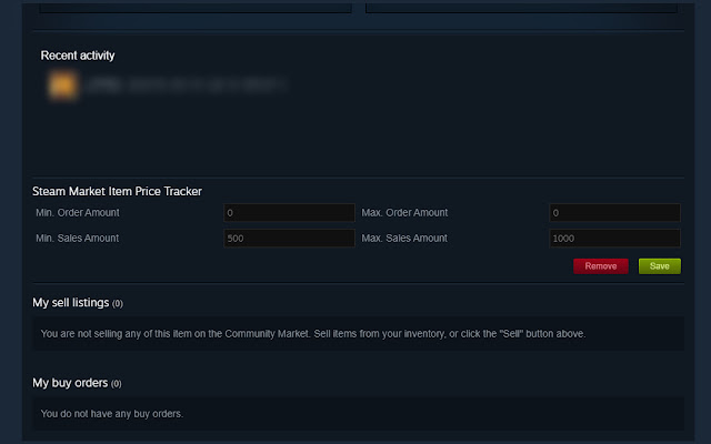 Steam Market Item Price Tracker dari toko web Chrome untuk dijalankan dengan OffiDocs Chromium online