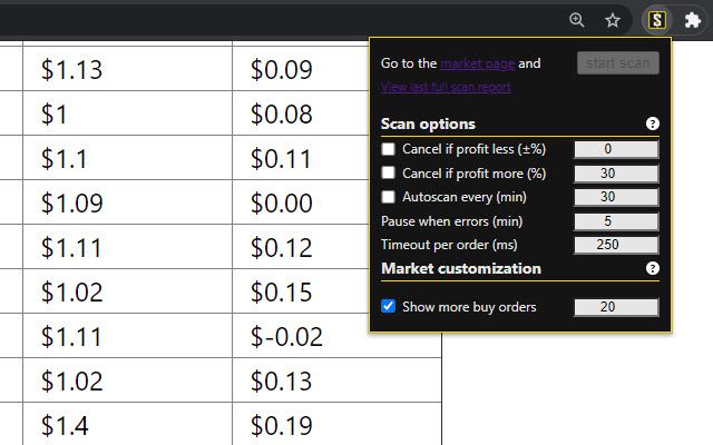 Steam Order Scanner  from Chrome web store to be run with OffiDocs Chromium online