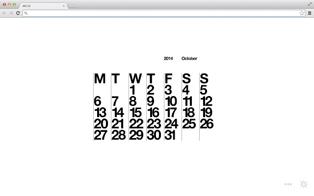 Stendig Calendar Tab  from Chrome web store to be run with OffiDocs Chromium online