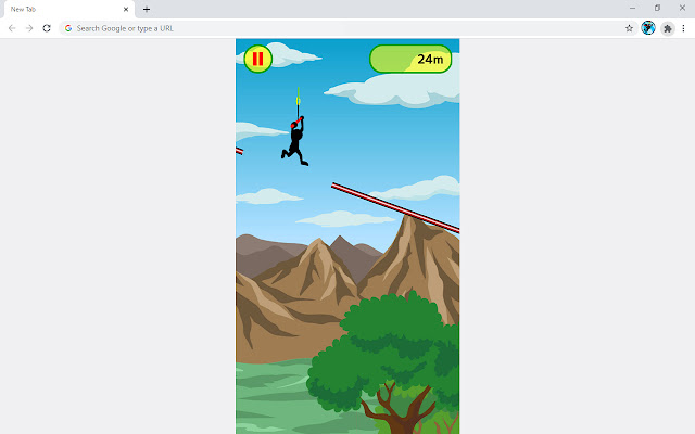 Stickman Jumping Game  from Chrome web store to be run with OffiDocs Chromium online