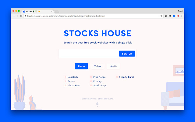 Stocks House  from Chrome web store to be run with OffiDocs Chromium online