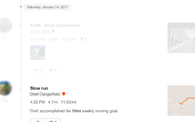 Strava feed filter  from Chrome web store to be run with OffiDocs Chromium online