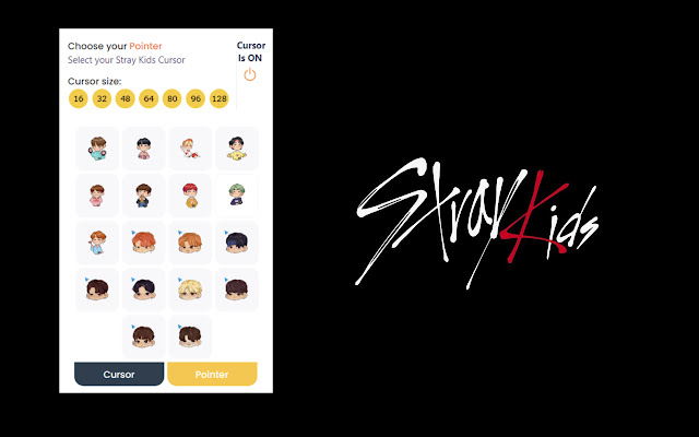 Stray Kids Cursor  from Chrome web store to be run with OffiDocs Chromium online