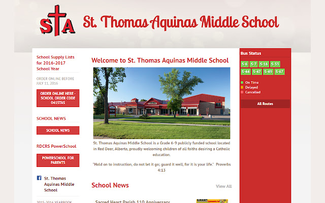 St. Thomas Aquinas Middle School  from Chrome web store to be run with OffiDocs Chromium online