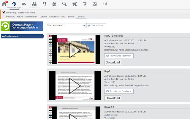 StudIP Video Download  from Chrome web store to be run with OffiDocs Chromium online