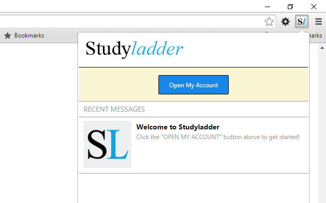 Studyladder  from Chrome web store to be run with OffiDocs Chromium online