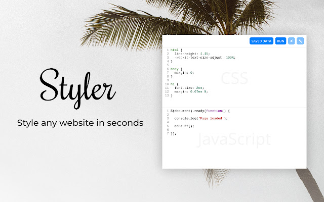 Styler Beta  from Chrome web store to be run with OffiDocs Chromium online