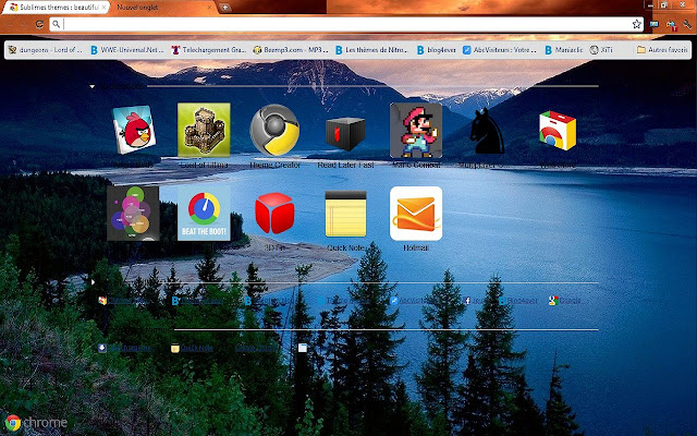 Sublimes themes : beautiful lake  from Chrome web store to be run with OffiDocs Chromium online