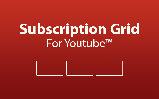 Subscriptions Grid For YouTube™  from Chrome web store to be run with OffiDocs Chromium online