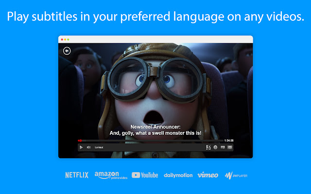 Substital: Add subtitles to videos and movies  from Chrome web store to be run with OffiDocs Chromium online