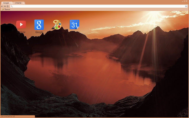 Sunset Over The Mountains Theme 1366x768  from Chrome web store to be run with OffiDocs Chromium online