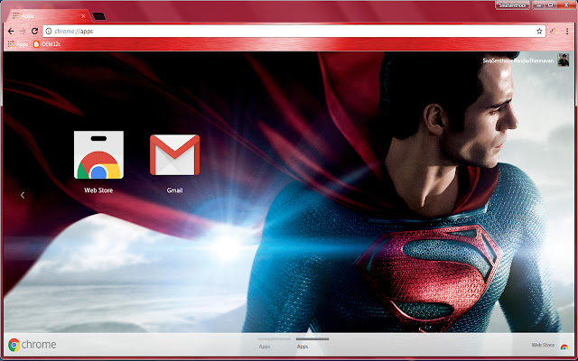 SuperMan Man of Steel SuperHero  from Chrome web store to be run with OffiDocs Chromium online