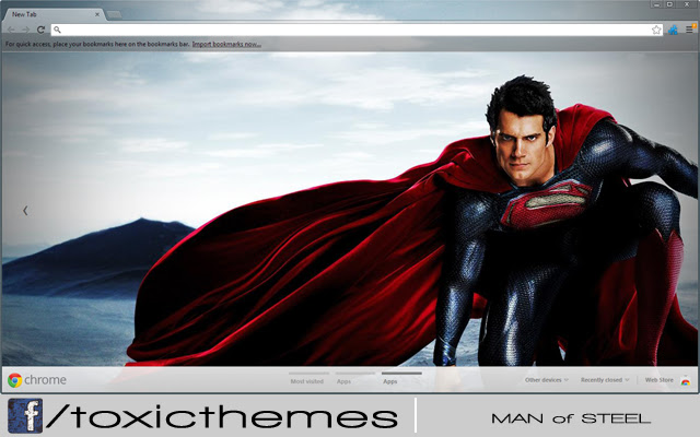 Superman Man of Steel theme by toxic  from Chrome web store to be run with OffiDocs Chromium online