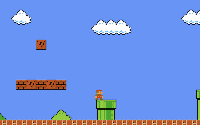 Super Mario Game  from Chrome web store to be run with OffiDocs Chromium online