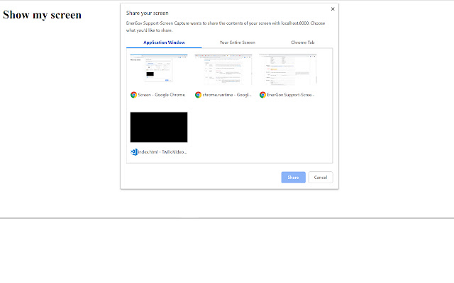 Support App Screen Capture  from Chrome web store to be run with OffiDocs Chromium online