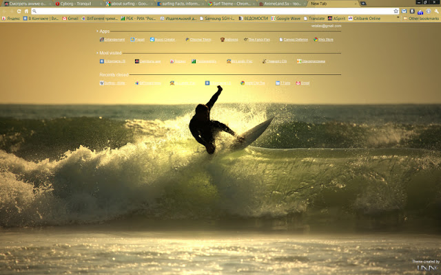 Surf Theme  from Chrome web store to be run with OffiDocs Chromium online