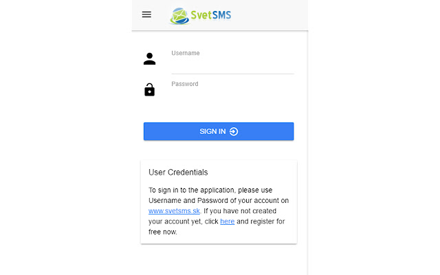 SvetSMS  from Chrome web store to be run with OffiDocs Chromium online