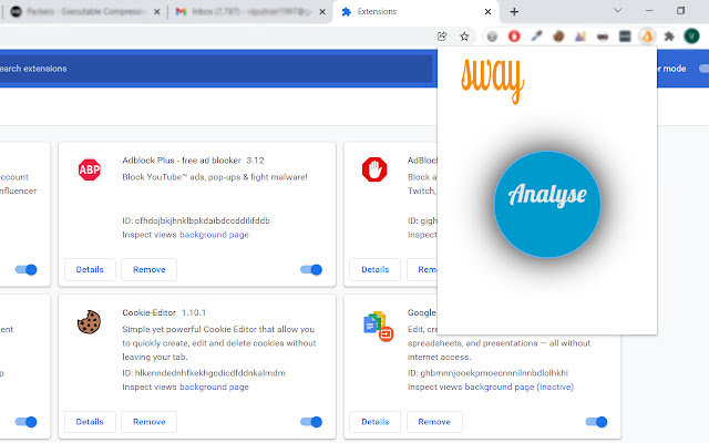 Sway  from Chrome web store to be run with OffiDocs Chromium online