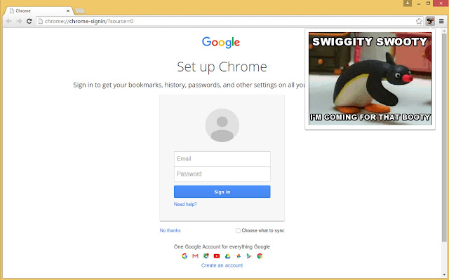 Swiggity Swooty Extension  from Chrome web store to be run with OffiDocs Chromium online