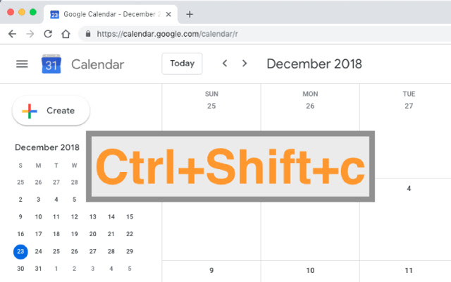 Switch/Open Google Calendar Tab  from Chrome web store to be run with OffiDocs Chromium online