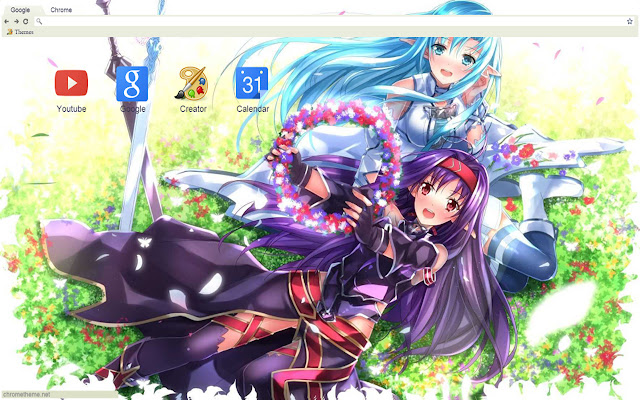 Sword art Online: Yuuki and Asuna 1920x1080  from Chrome web store to be run with OffiDocs Chromium online