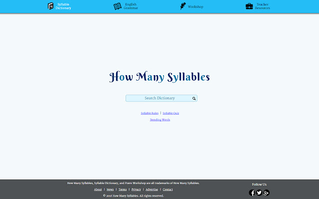 Syllable Dictionary  from Chrome web store to be run with OffiDocs Chromium online