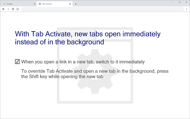 Tab Activate  from Chrome web store to be run with OffiDocs Chromium online