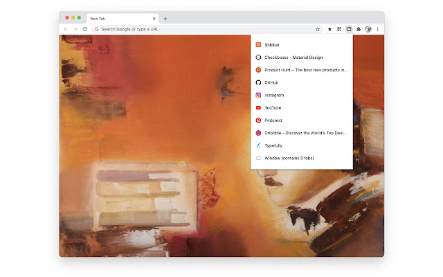 Tabbie Undo closed tabs  from Chrome web store to be run with OffiDocs Chromium online