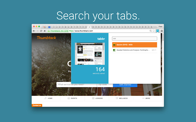 Tabbr: Tab Manager  from Chrome web store to be run with OffiDocs Chromium online