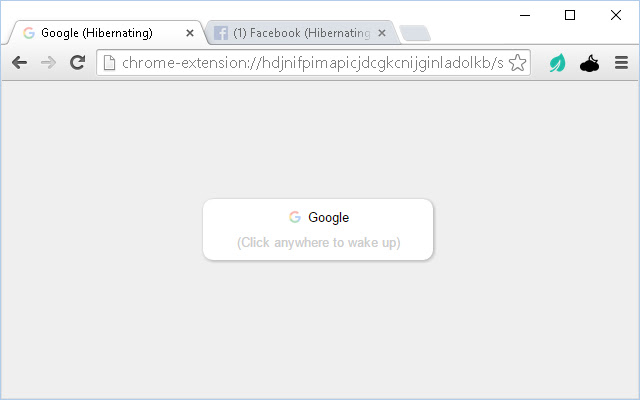 Tab Hibernate  from Chrome web store to be run with OffiDocs Chromium online