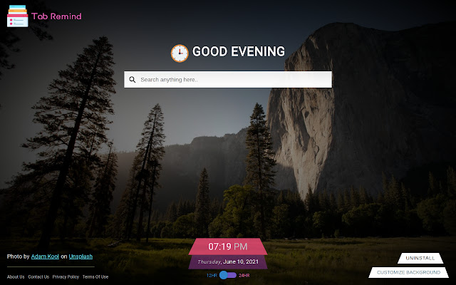 Tab Remind Extension  from Chrome web store to be run with OffiDocs Chromium online