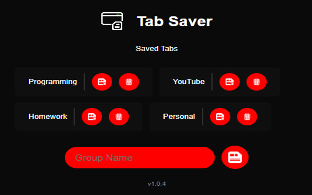 TabSaver  from Chrome web store to be run with OffiDocs Chromium online