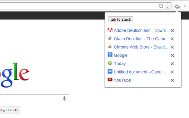 TabStack  from Chrome web store to be run with OffiDocs Chromium online