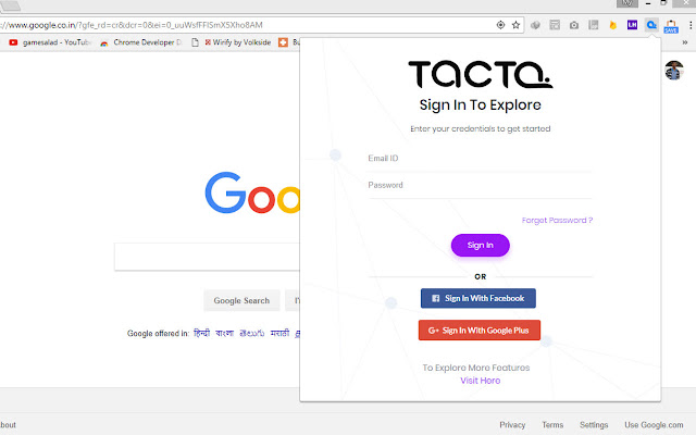 TACTQ Launcher  from Chrome web store to be run with OffiDocs Chromium online
