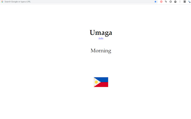 Tagalog Learning  from Chrome web store to be run with OffiDocs Chromium online