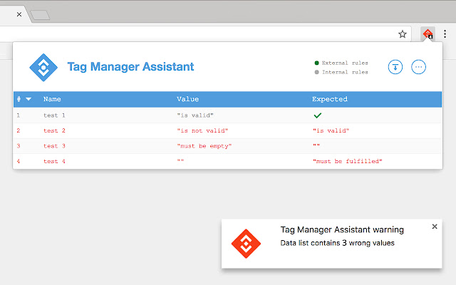 Tag Manager Assistant  from Chrome web store to be run with OffiDocs Chromium online