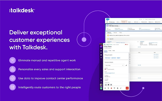 Talkdesk Click to Call Extension  from Chrome web store to be run with OffiDocs Chromium online