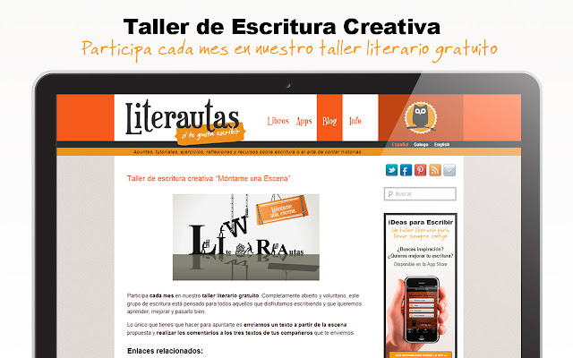 Taller de Escritura Literautas  from Chrome web store to be run with OffiDocs Chromium online