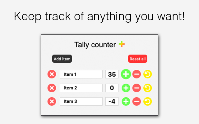 Tally counter  from Chrome web store to be run with OffiDocs Chromium online