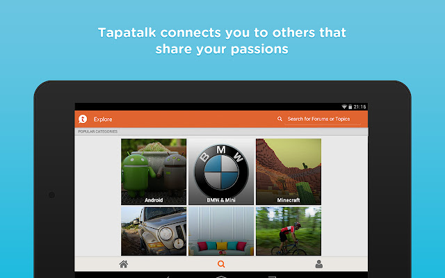 Tapatalk  from Chrome web store to be run with OffiDocs Chromium online