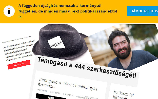 Tarhálás stop a magyar webes médiában  from Chrome web store to be run with OffiDocs Chromium online