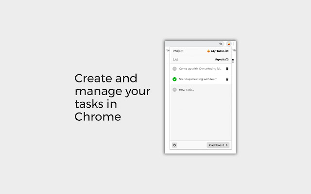 TaskList  from Chrome web store to be run with OffiDocs Chromium online