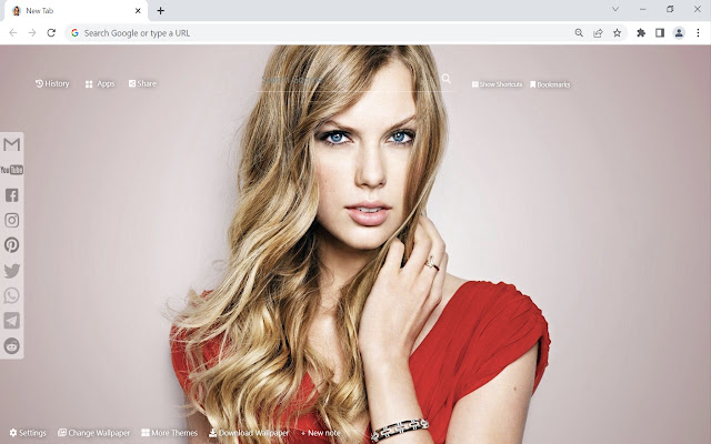 Taylor Swift Wallpaper  from Chrome web store to be run with OffiDocs Chromium online