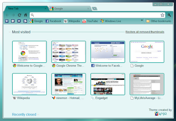 Teal Theme  from Chrome web store to be run with OffiDocs Chromium online