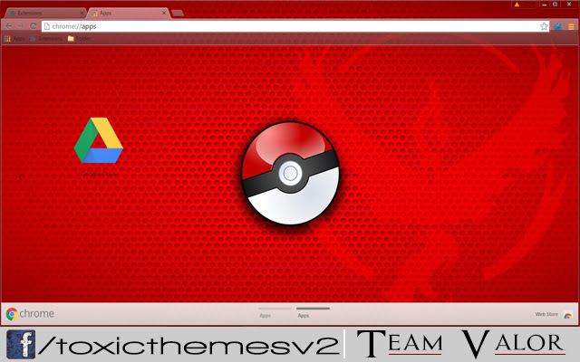 Team Valor Pokeball Pokemon GO  from Chrome web store to be run with OffiDocs Chromium online