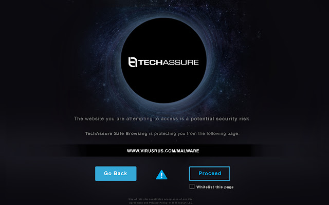 TechAssure Safe Browsing  from Chrome web store to be run with OffiDocs Chromium online